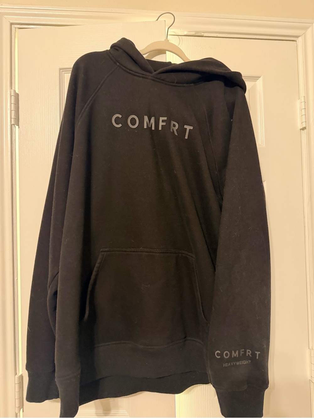 COMFRT Heavyweight Black Hoodie Sweatshirt